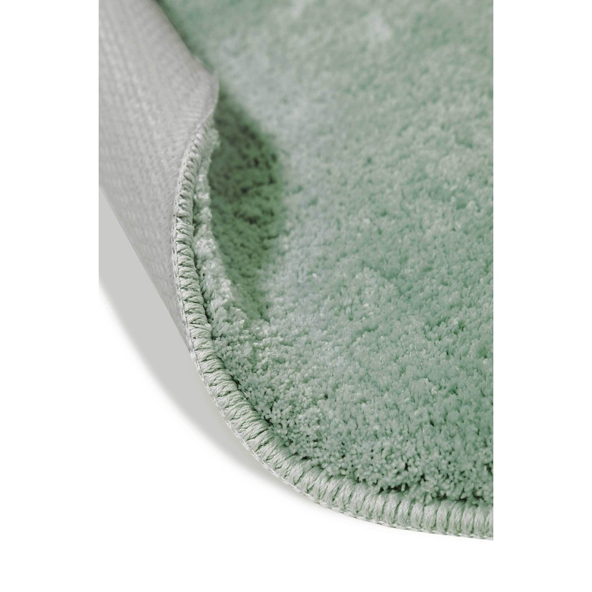 Tapis de bain doux, uni, anti-déparant , JORIS vert menthe, WECON HOME