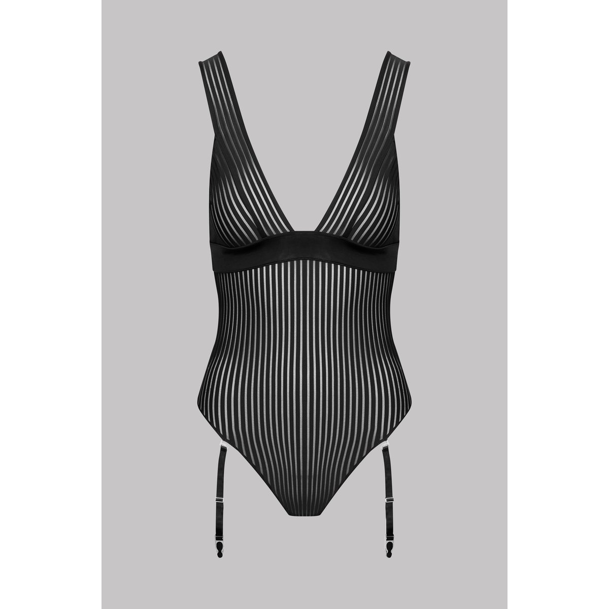Body string col V BANDE À PART noir, MAISON CLOSE