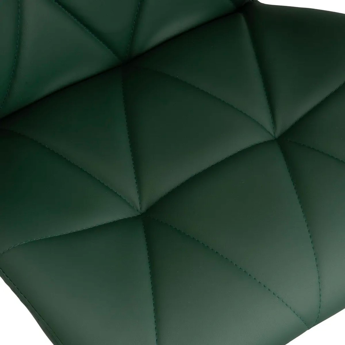 Chaise de bar pivotante cuir vert 45x48x105cm vert, WADIGA