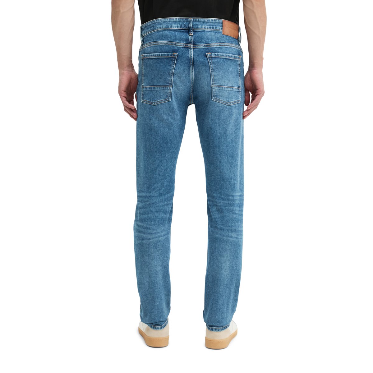 Jeans modèle Sjöbo shaped en mélange de coton bio stretch bleu, MARC O'POLO