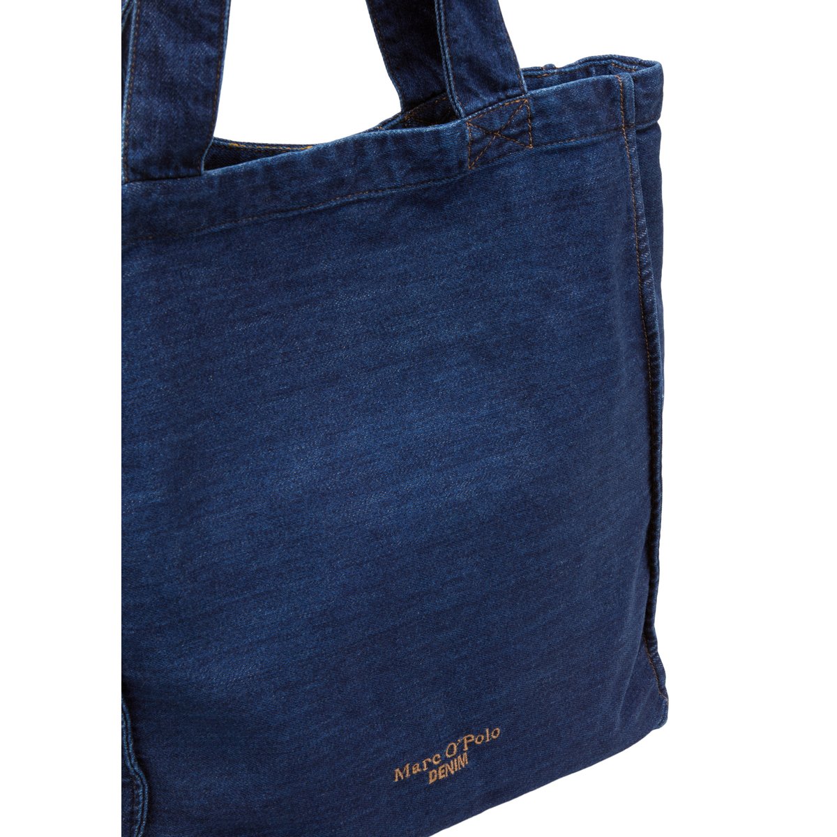 Grand sac cabas en denim réalisé avec Orange Fiber bleu, MARC O’POLO DENIM