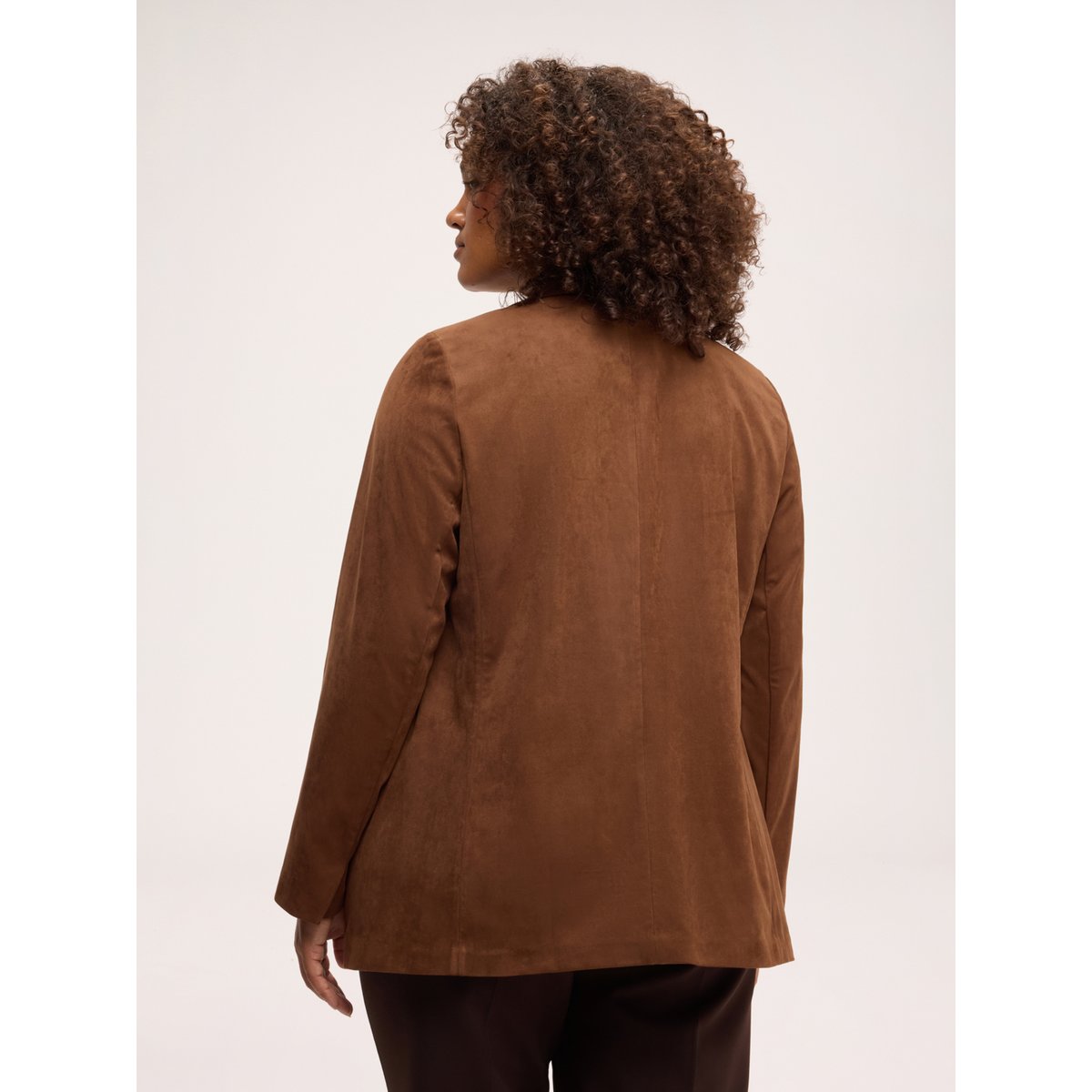 Blazer toucher doux marron, FIORELLA RUBINO