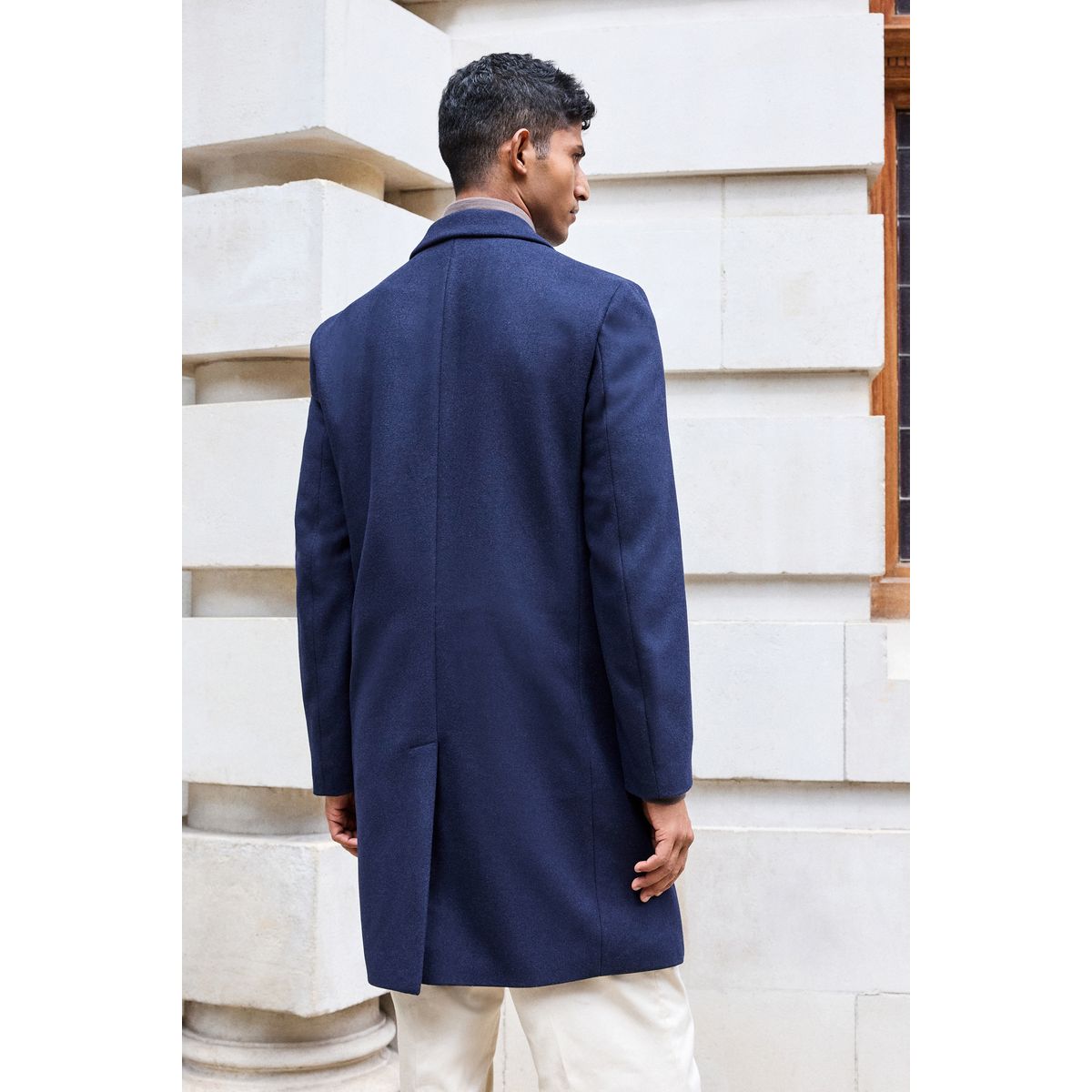 Pardessus à capuche bleu marine, NEXT