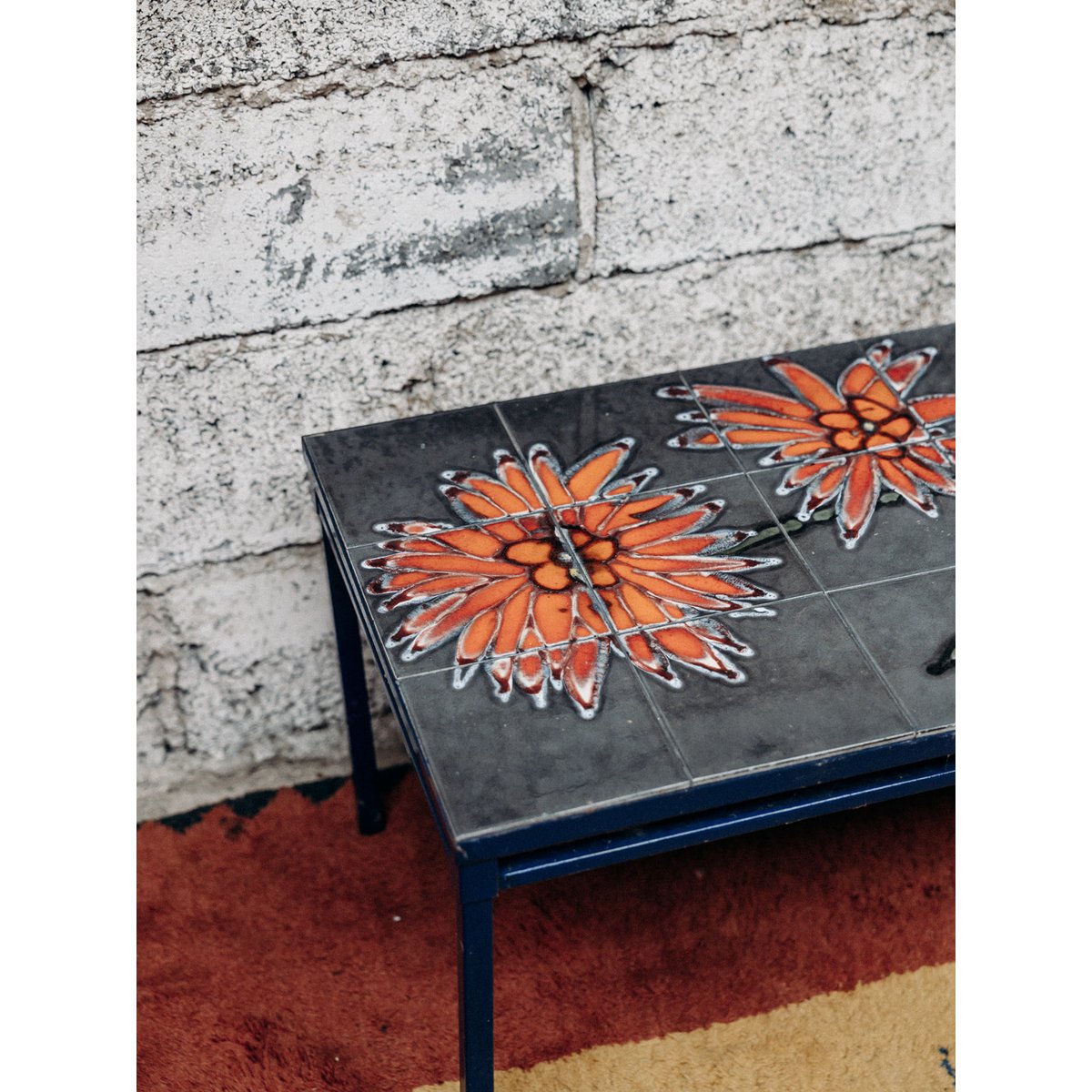 Table basse en céramique Ida N°13 - Bon état noir, DEBONGOUT