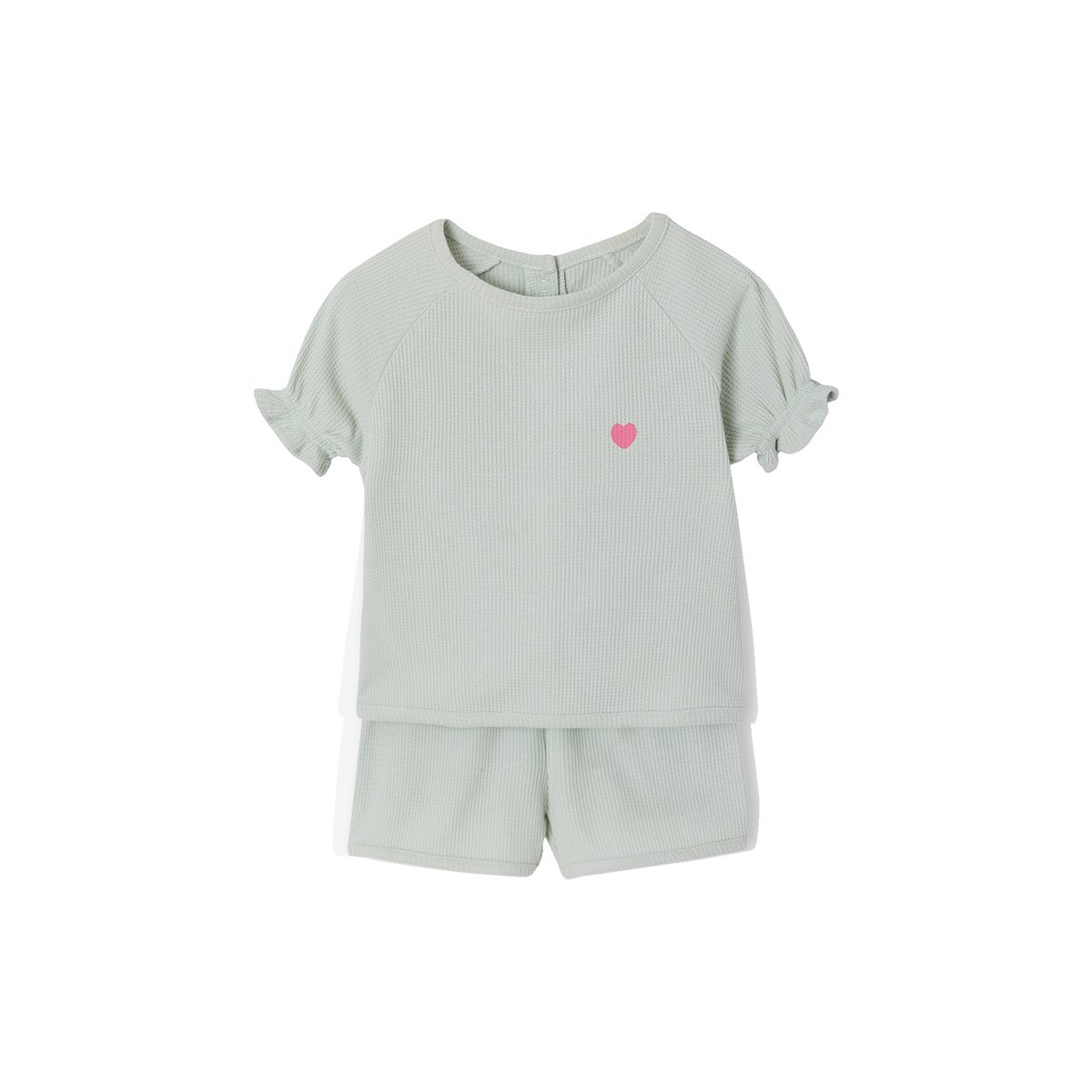 Lot 2 pyjashorts pratique vert sauge, VERTBAUDET