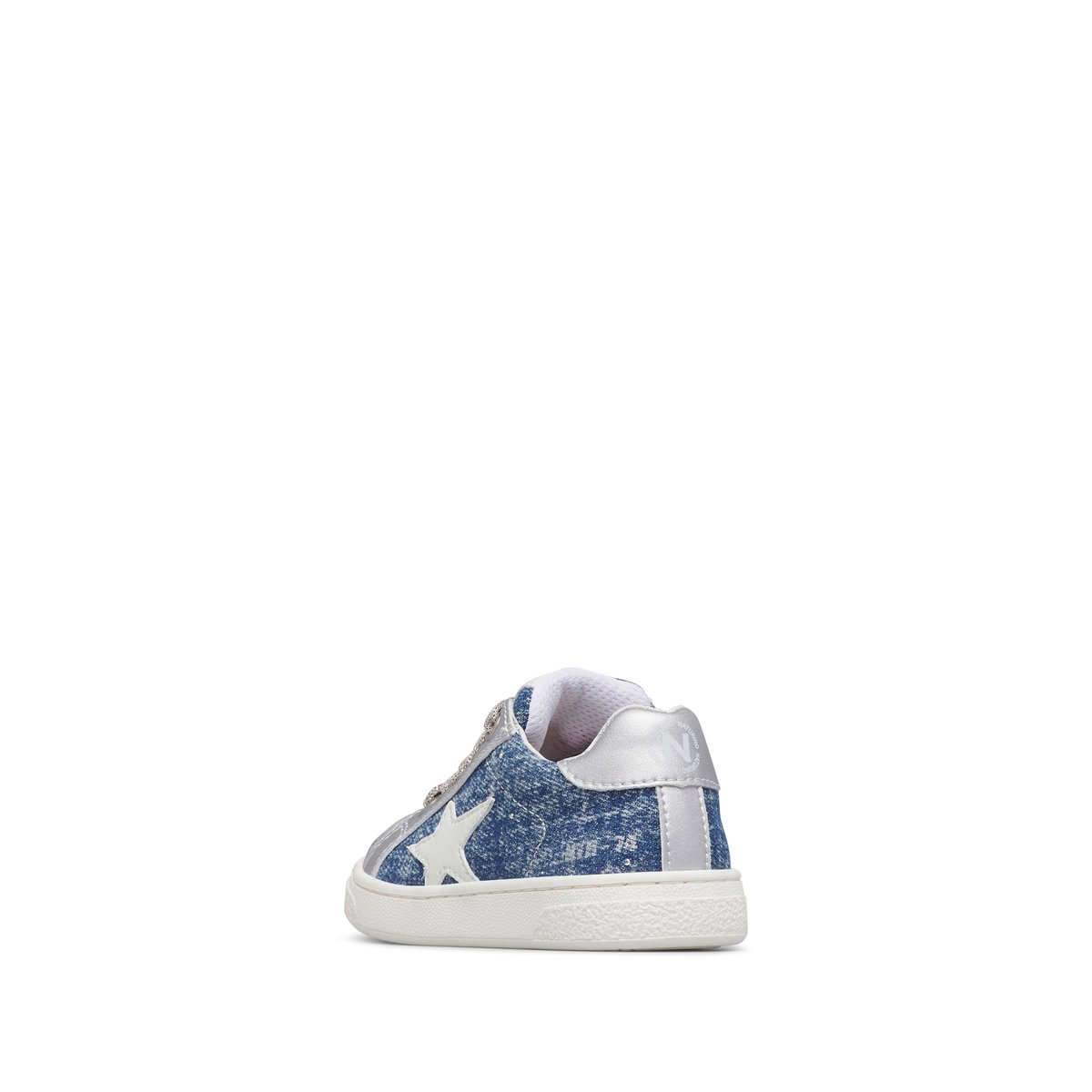 Sneakers en tissu PINN ZIP. blanc-bleu clair-gris clair, NATURINO