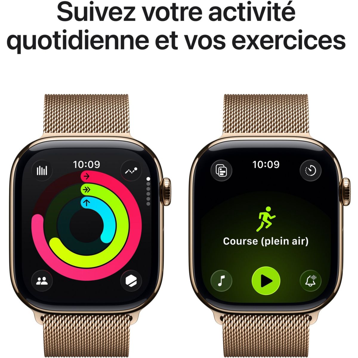 Montre connectée 42mm Tit Or Milanais Serie 11 Cellular dorã©, APPLE