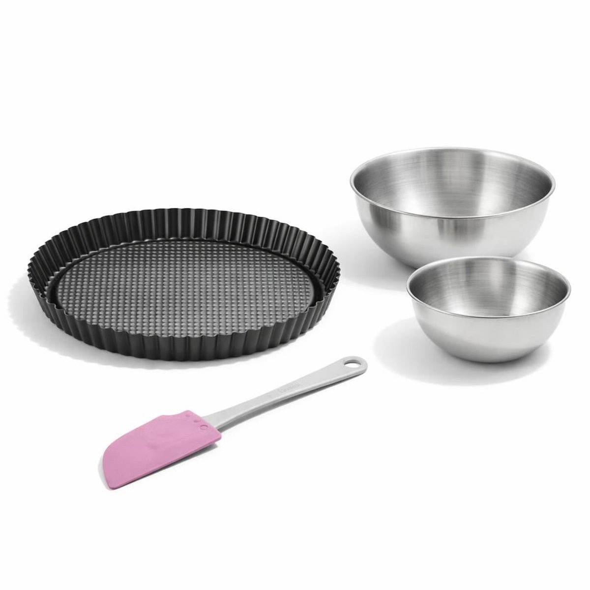 Set de 4 ustensiles de pâtisserie moule à gâteaux 2 bols noir, ZENKER