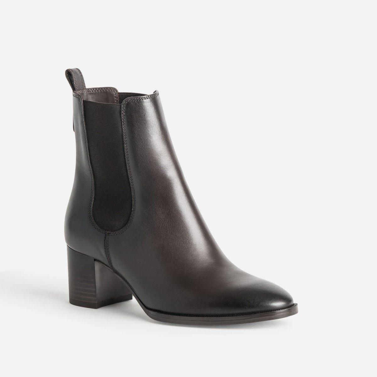 Boots À Talon en cuir NOHA marron, ERAM