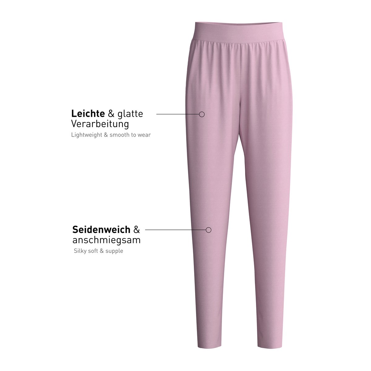 Bas de pyjama avec poches Modal DEEPSLEEPWEAR BALANCING dawn pink, CALIDA