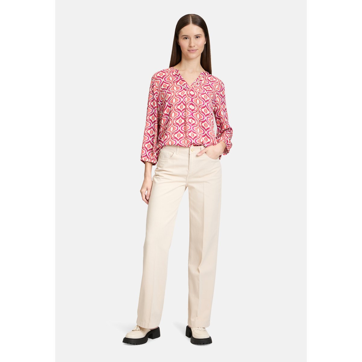 Pantalon casual à plis repassés eggnog, CARTOON