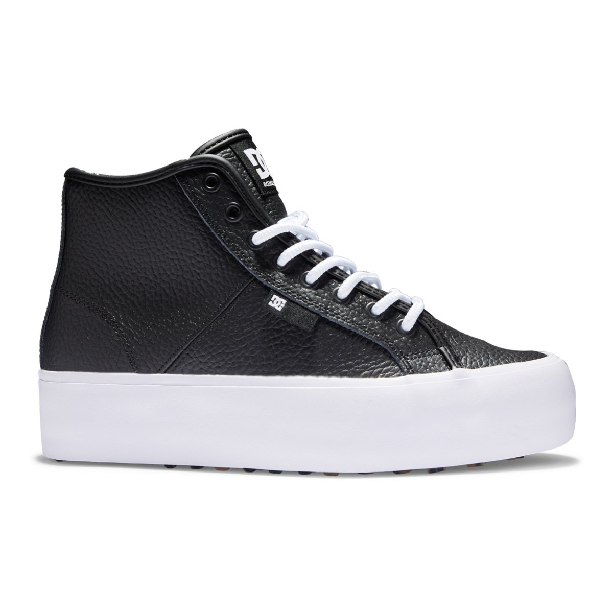 Chaussures montantes MANUAL HI WNT. noir black/white, DC SHOES