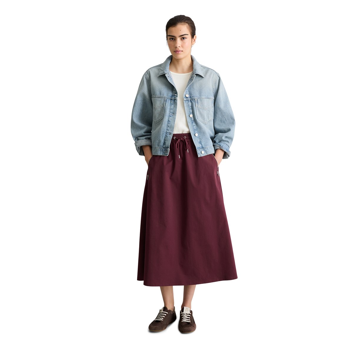 Veste en jean oversized en pur coton bleu clair, MARC O’POLO DENIM