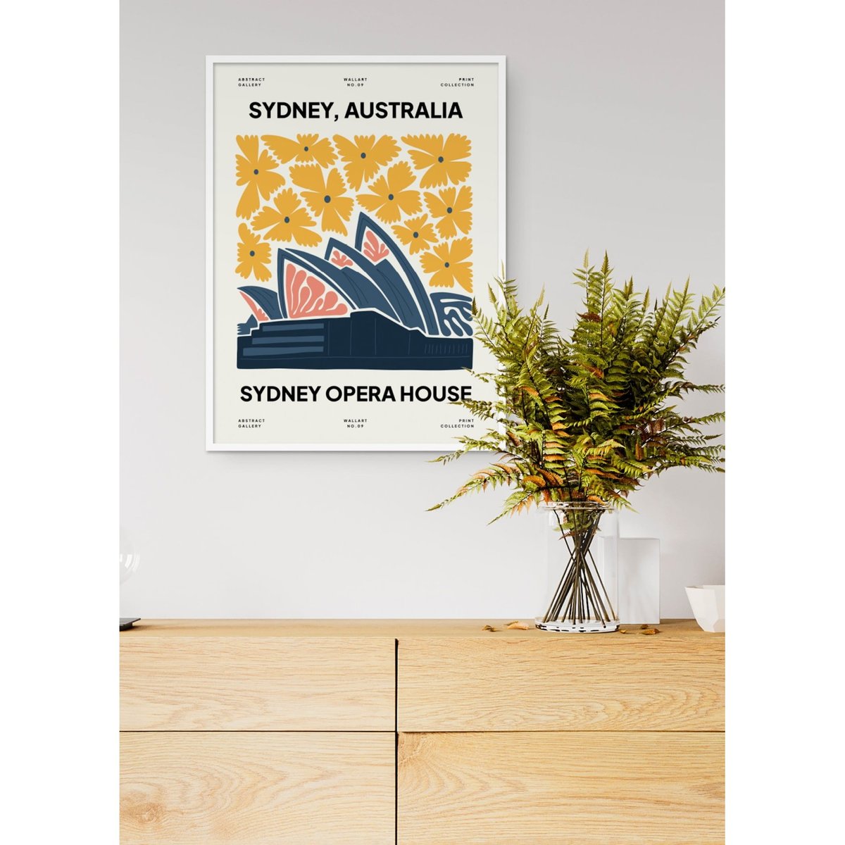 Affiche Sydney Opéra 2 blanc, L'AFFICHERIE