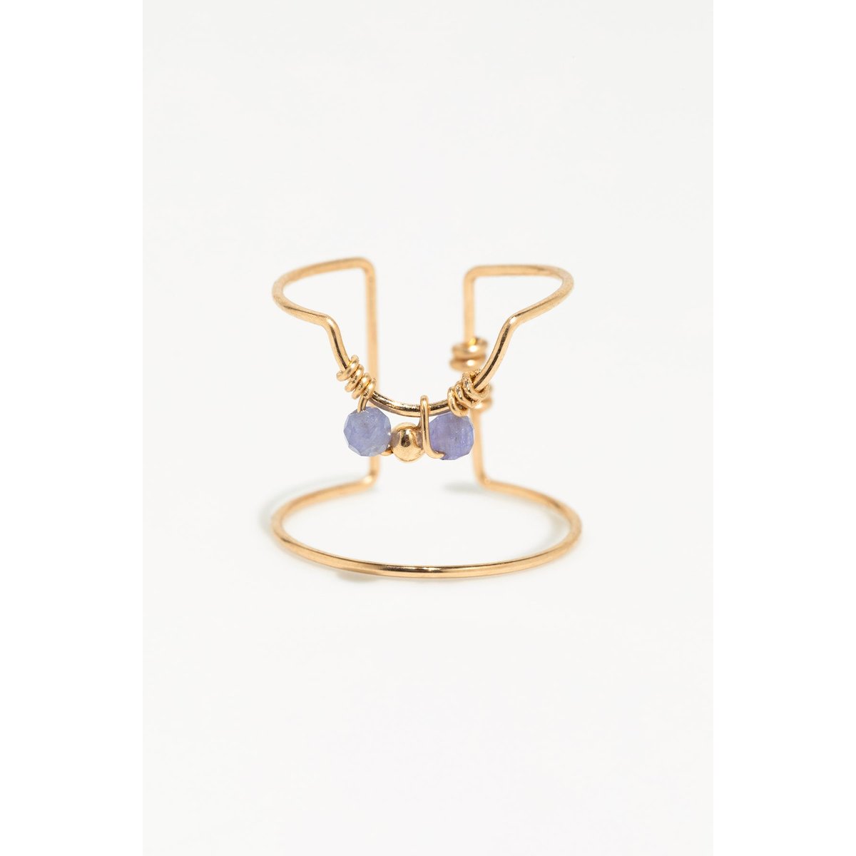 Bague d'ongle Tissage - Tanzanite tanzanite, YAY PARIS