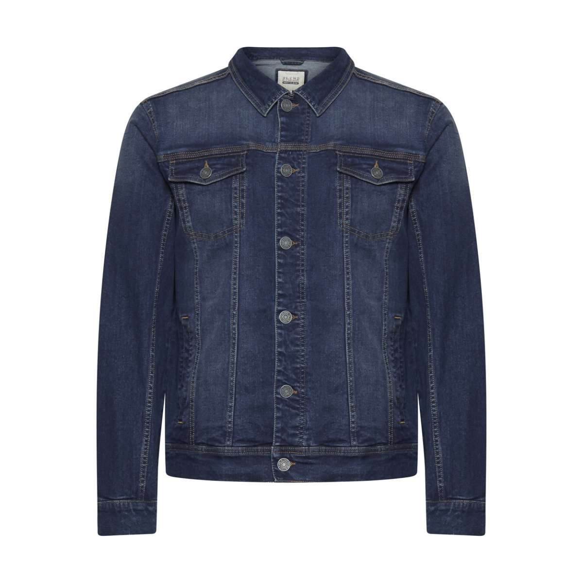 Veste denim coton délavée blue, BLEND