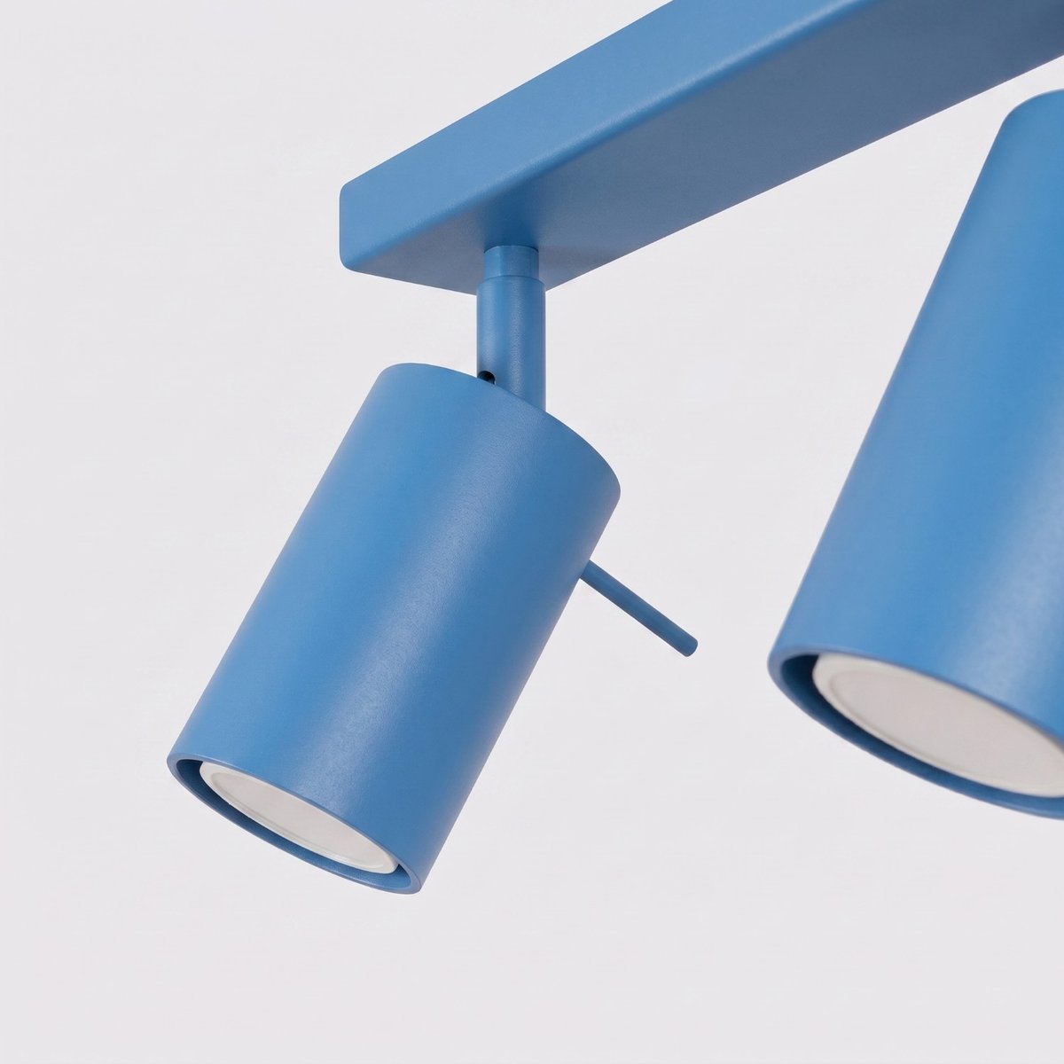 Plafonnier Acier Bleu GU10 6 RING bleu, EDEN