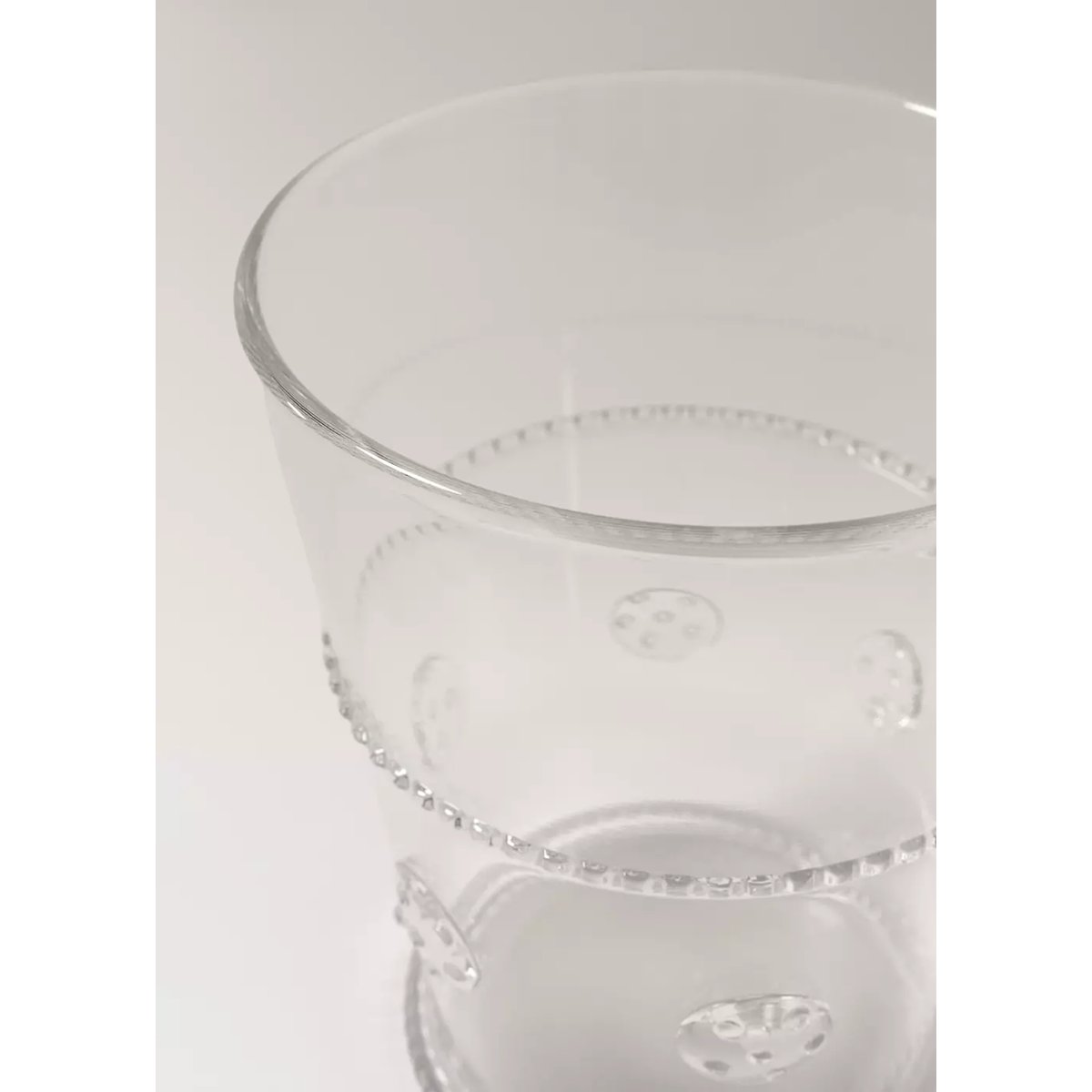 Verre en borosilicate à relief transparent orange, MANGO HOME