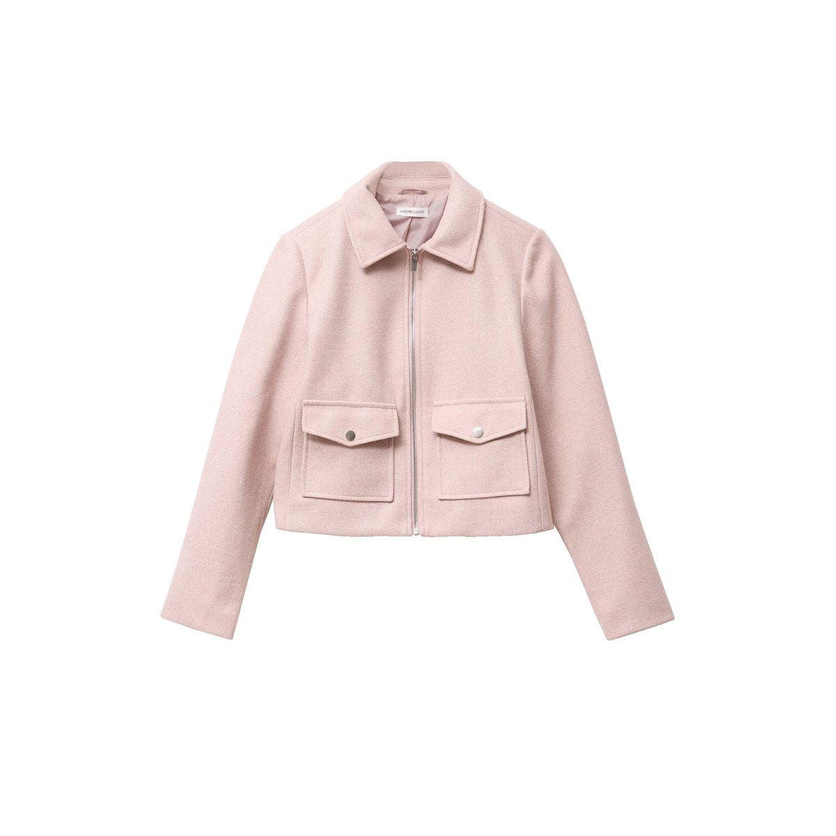 Veste zippée rose poudrée, CACHE CACHE