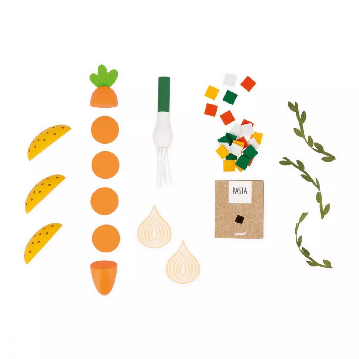 Set Ã  soupe en bois multicolore, JANOD