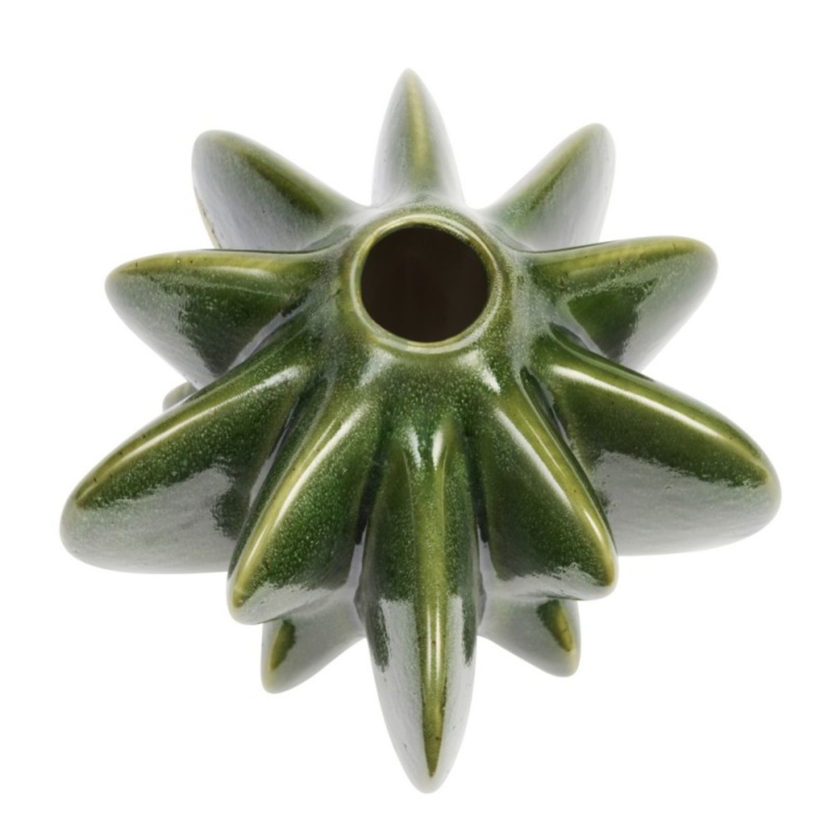 Vase grès sculptural vert, MADAM STOLTZ