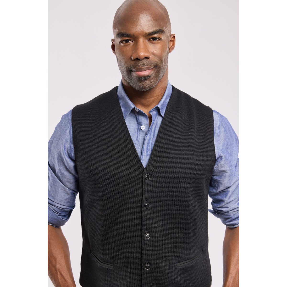 Gilet de tailleur BERAC 017 noir, GUY DE BERAC
