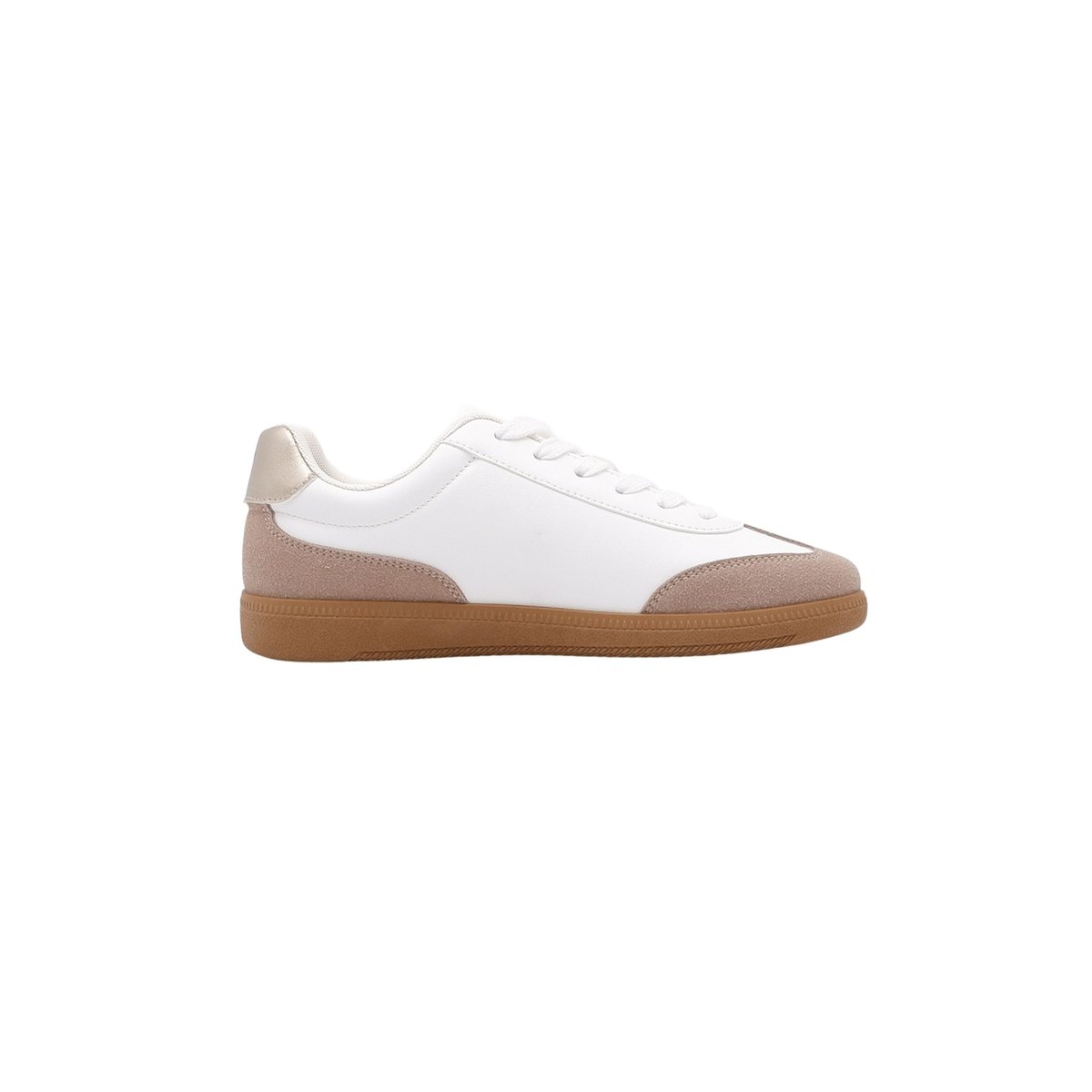 Baskets femme rétro et tendance DIANA white-gold, DEELUXE