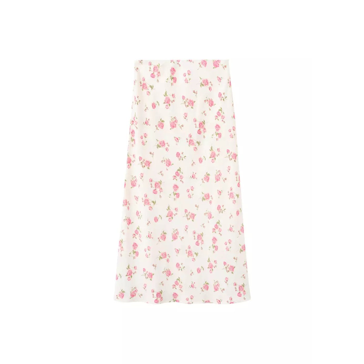 Jupe à imprimé floral maxi noir, MANGO
