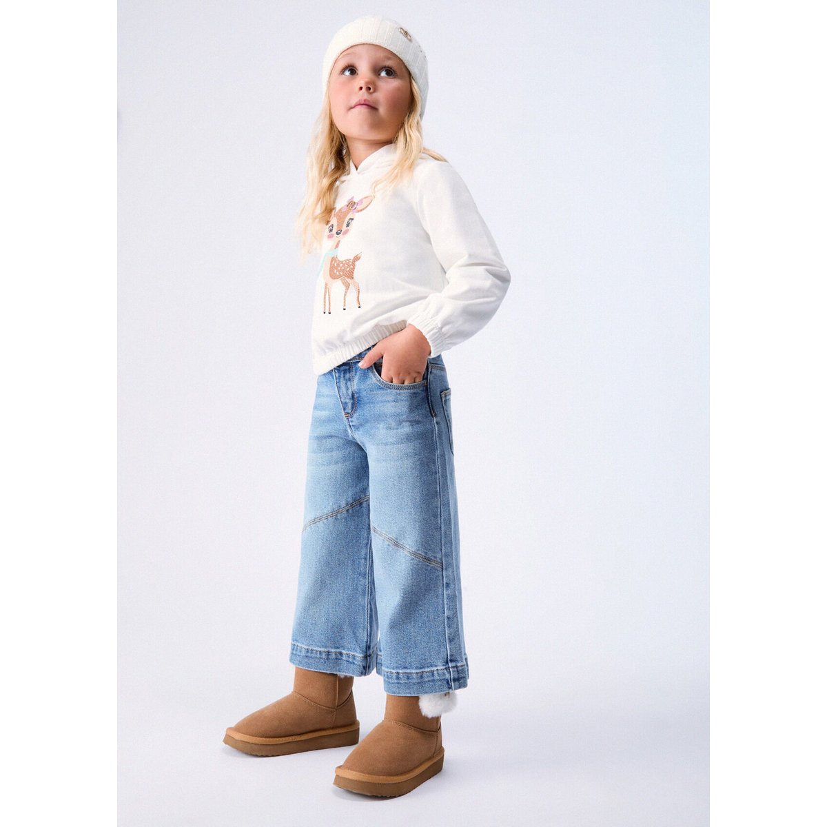 Jeans à jambe large denim bleu, LIU JO