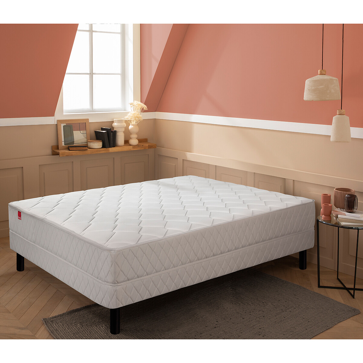 Matelas ressorts ensachés Dormeur  blanc/gris, EPEDA