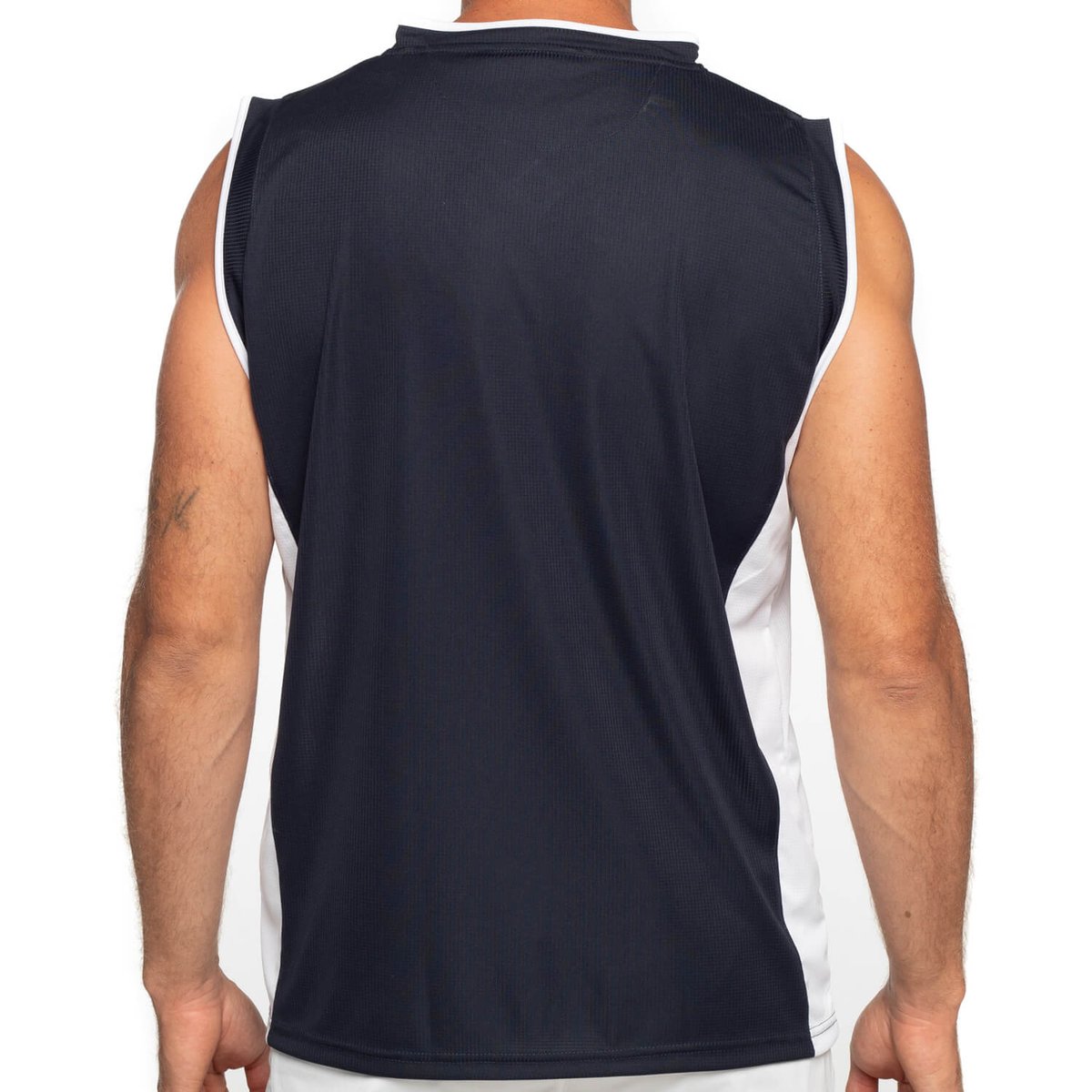 Débardeur sport tricolore navy x blanc, SHILTON