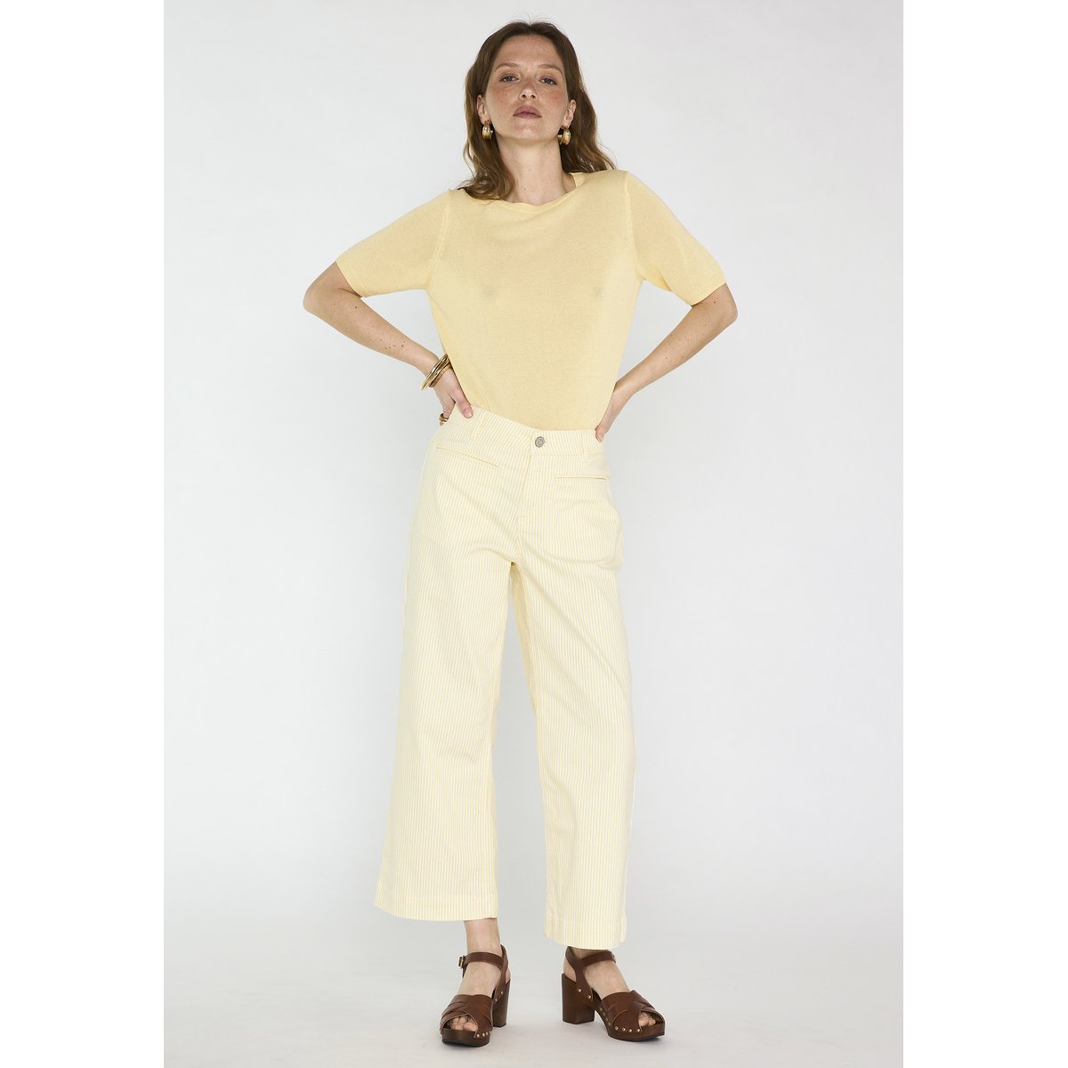 Gilet manches longues PAPRIKA citron, Maison 123