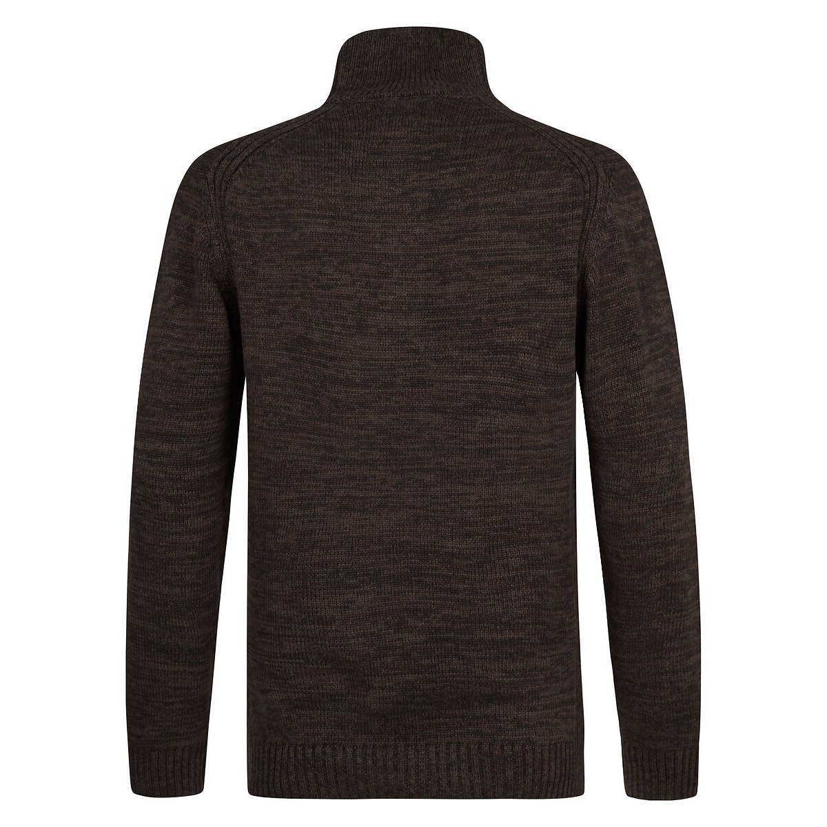 Pull col montant boutonné chocolat, PETROL INDUSTRIES