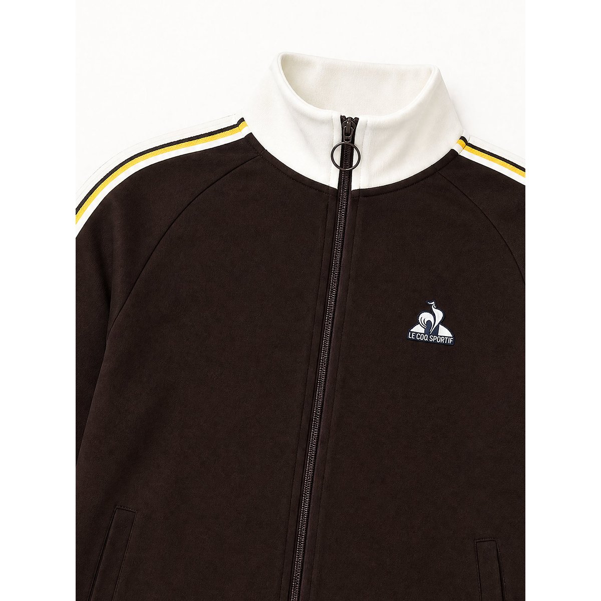 Sweat zippé Héritage marron, LE COQ SPORTIF