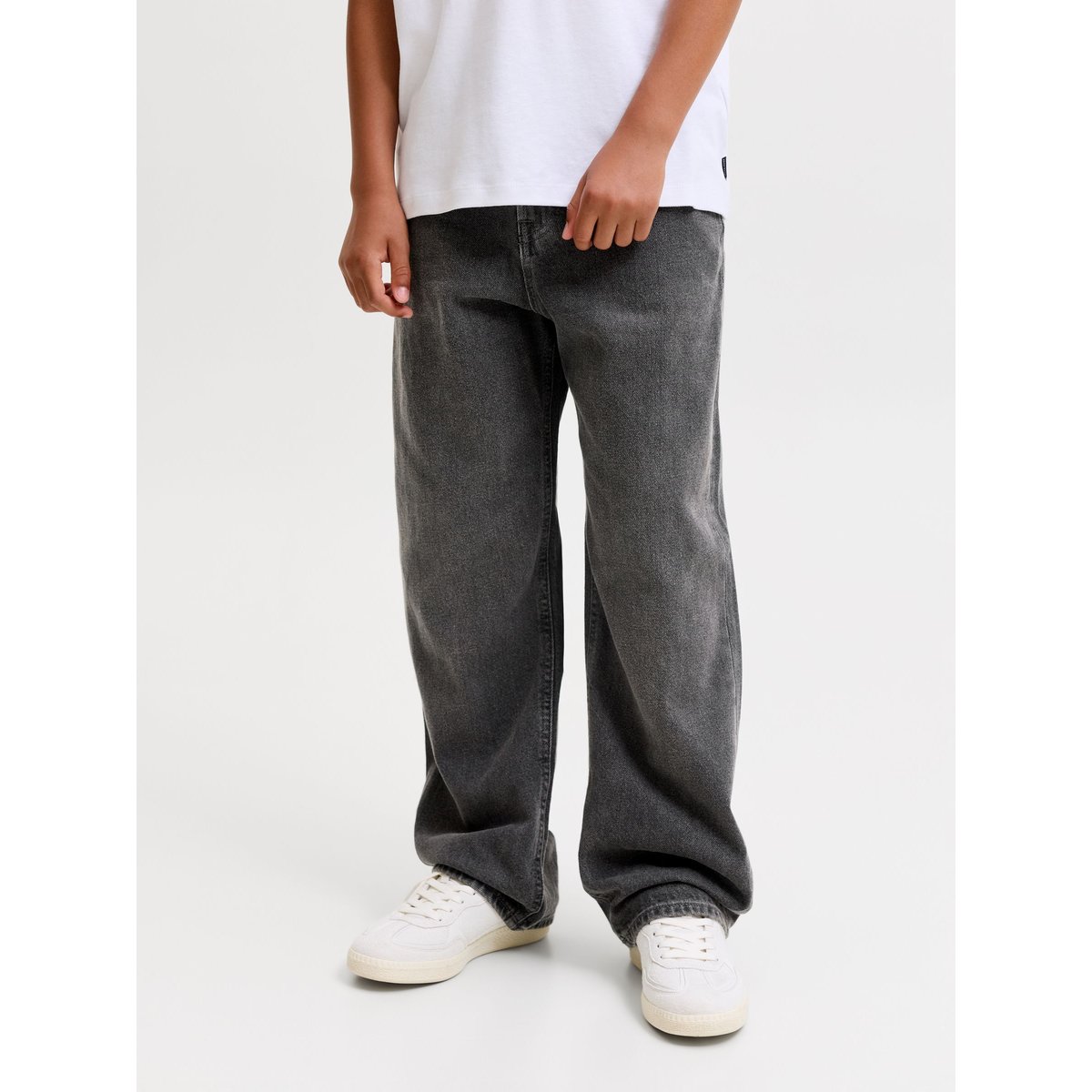 Jean Baggy Fit black denim, JACK & JONES JUNIOR