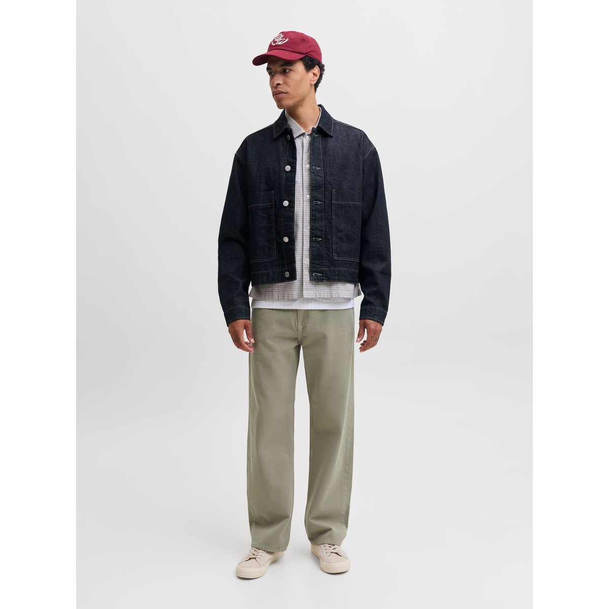 Jean Coupe Droite marron - dusky green, JACK & JONES