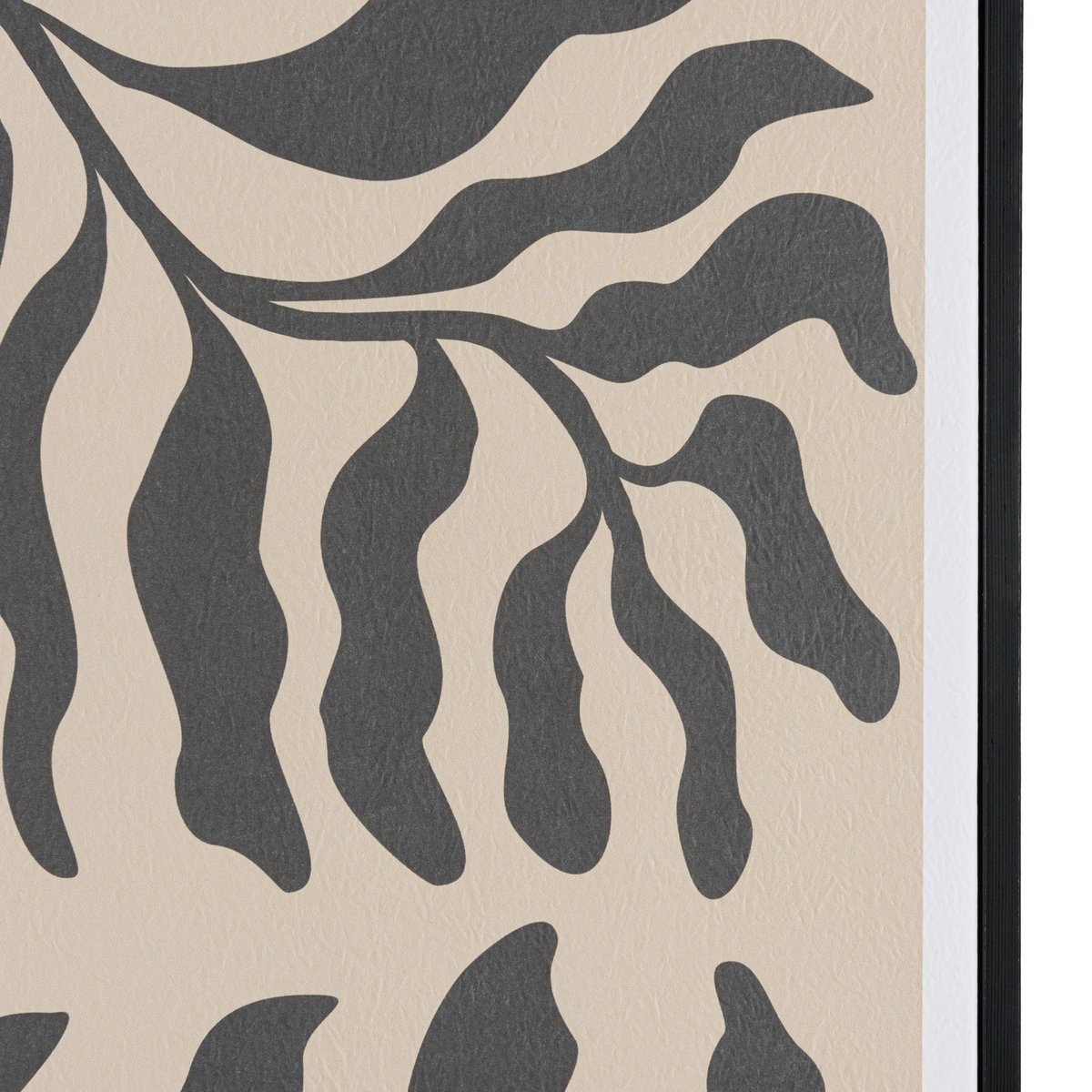 Tableau décor 2 feuilles gris/noir papier japonais 63 x 93 cm 2 feuilles, PIER IMPORT
