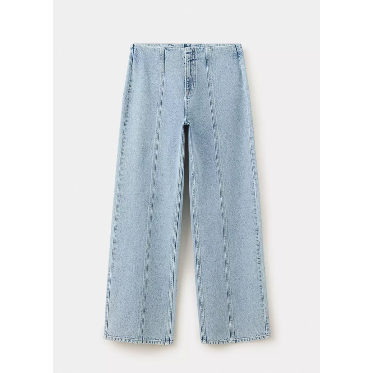 Jean wide leg couture bleu clair, MANGO TEEN