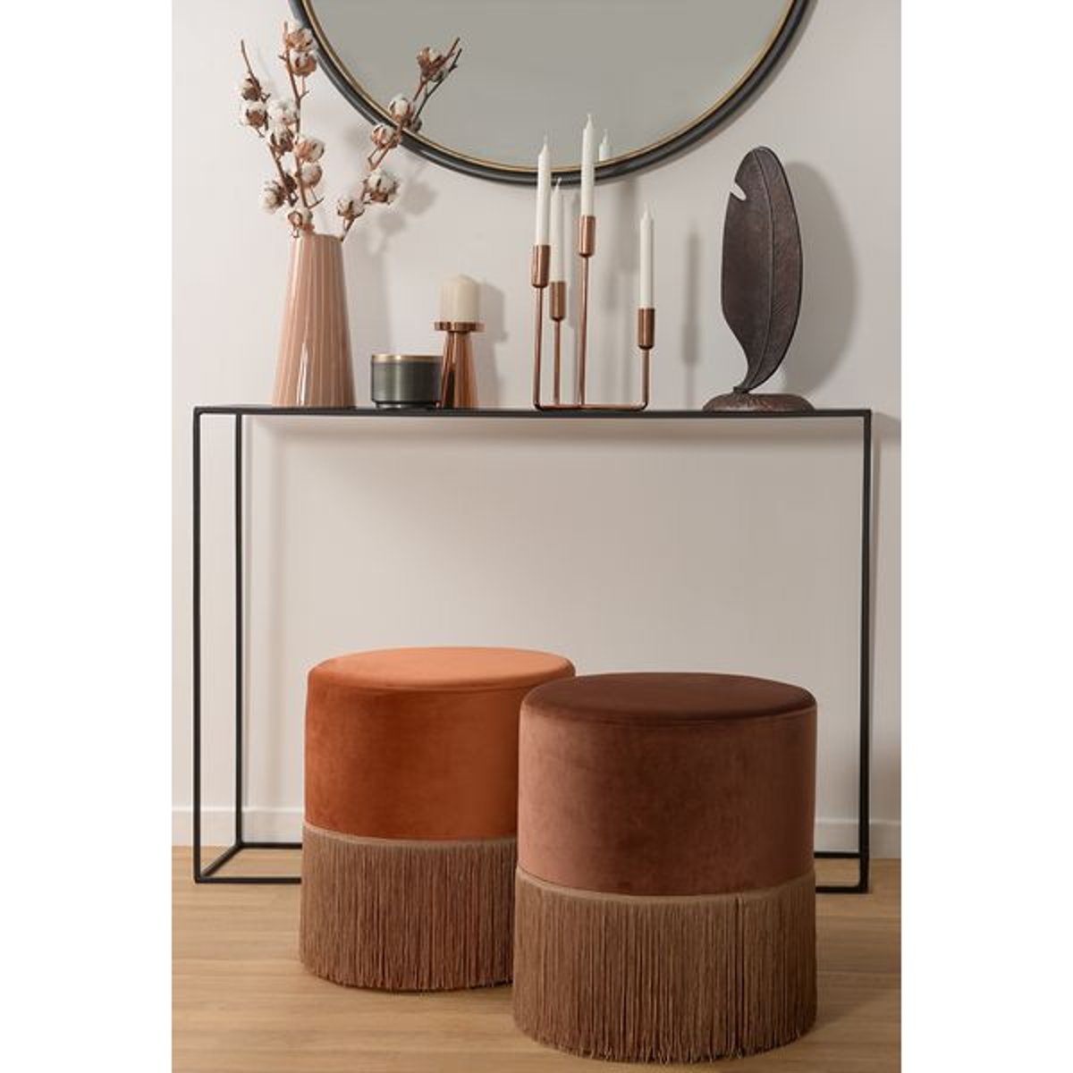 Console 110 cm noir carbone, ZAGO