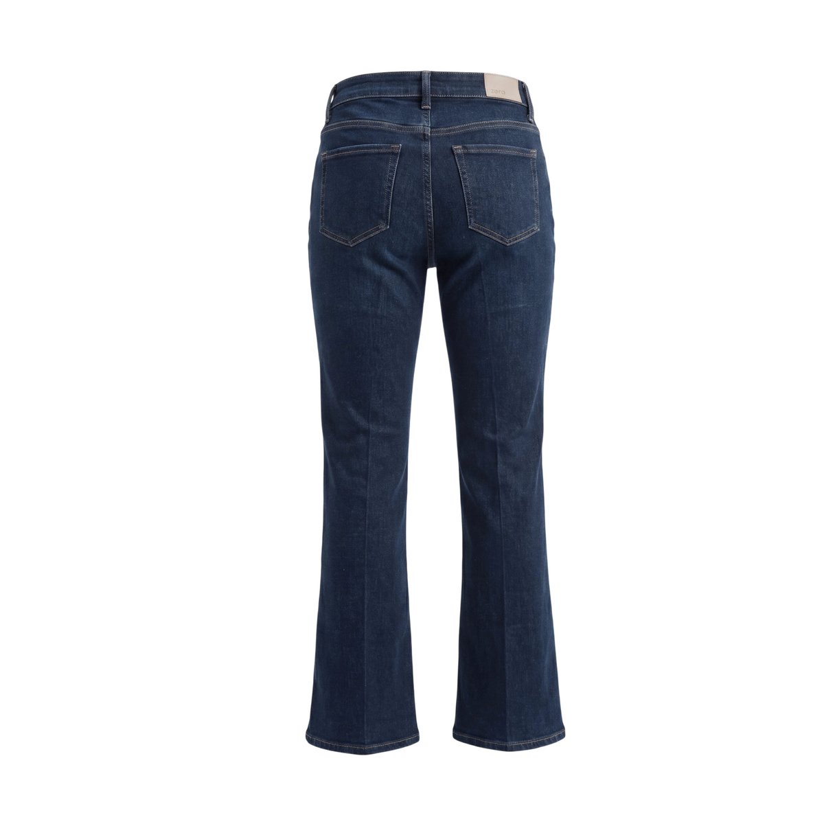 Pantalon modern fit à plis repassés rinse wash denim, ZERO