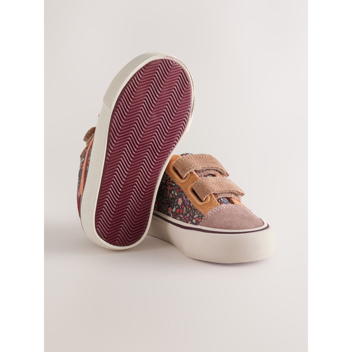 Baskets à fermeture scratch à fleurs multicolores, NEXT