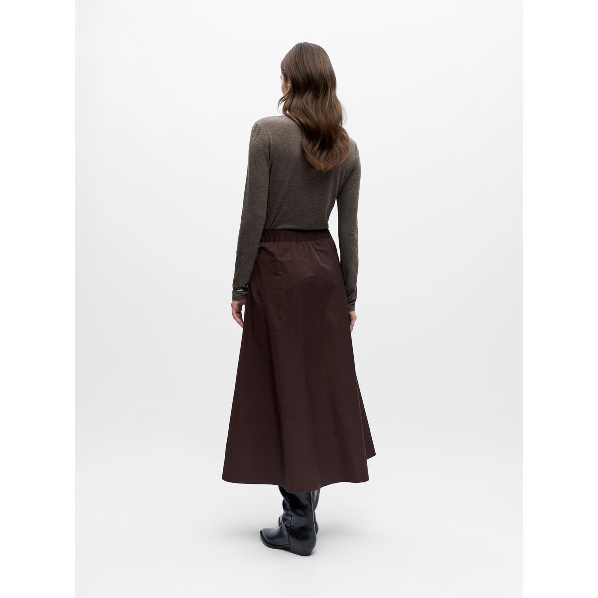 Jupe Mi-Longue seal brown, OBJECT