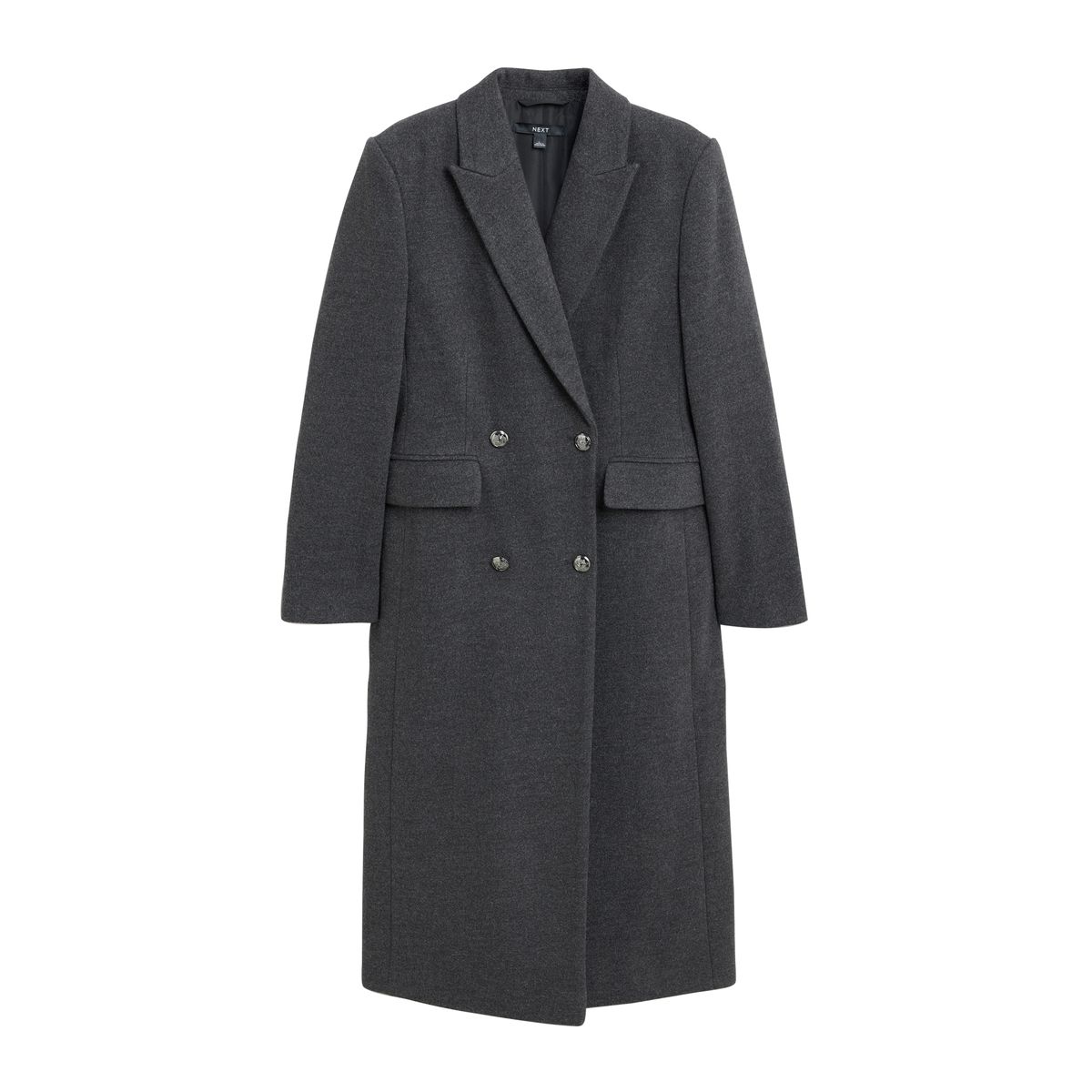 Manteau avec col à revers gris anthracite, NEXT