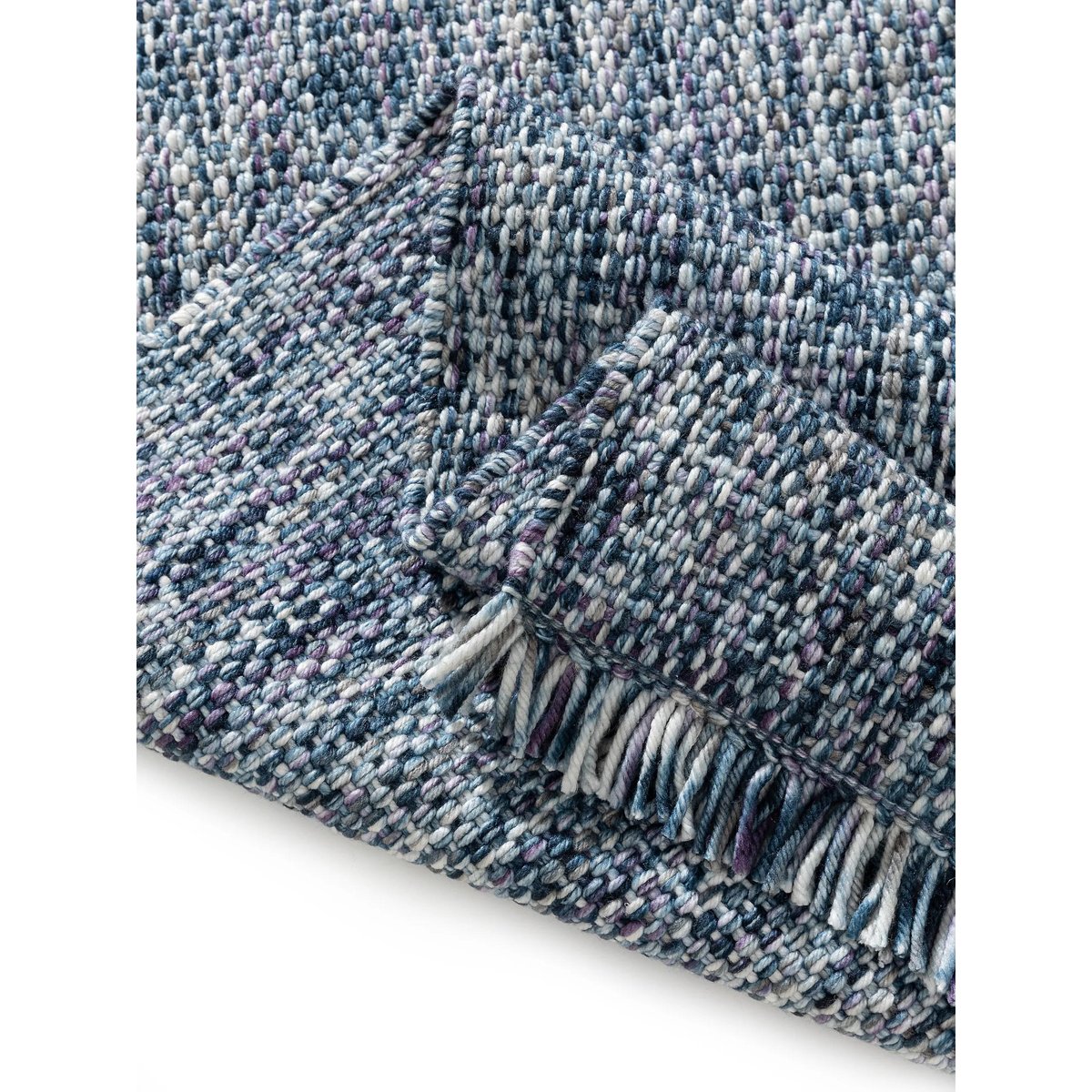 Tapis tissé main RUNA bleu, BENUTA
