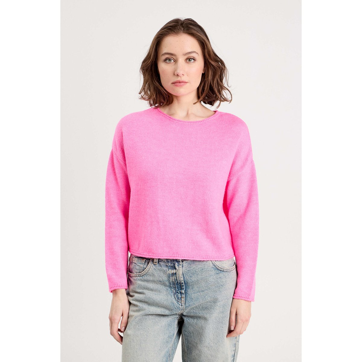 Pull manches longues rose, CACHE CACHE