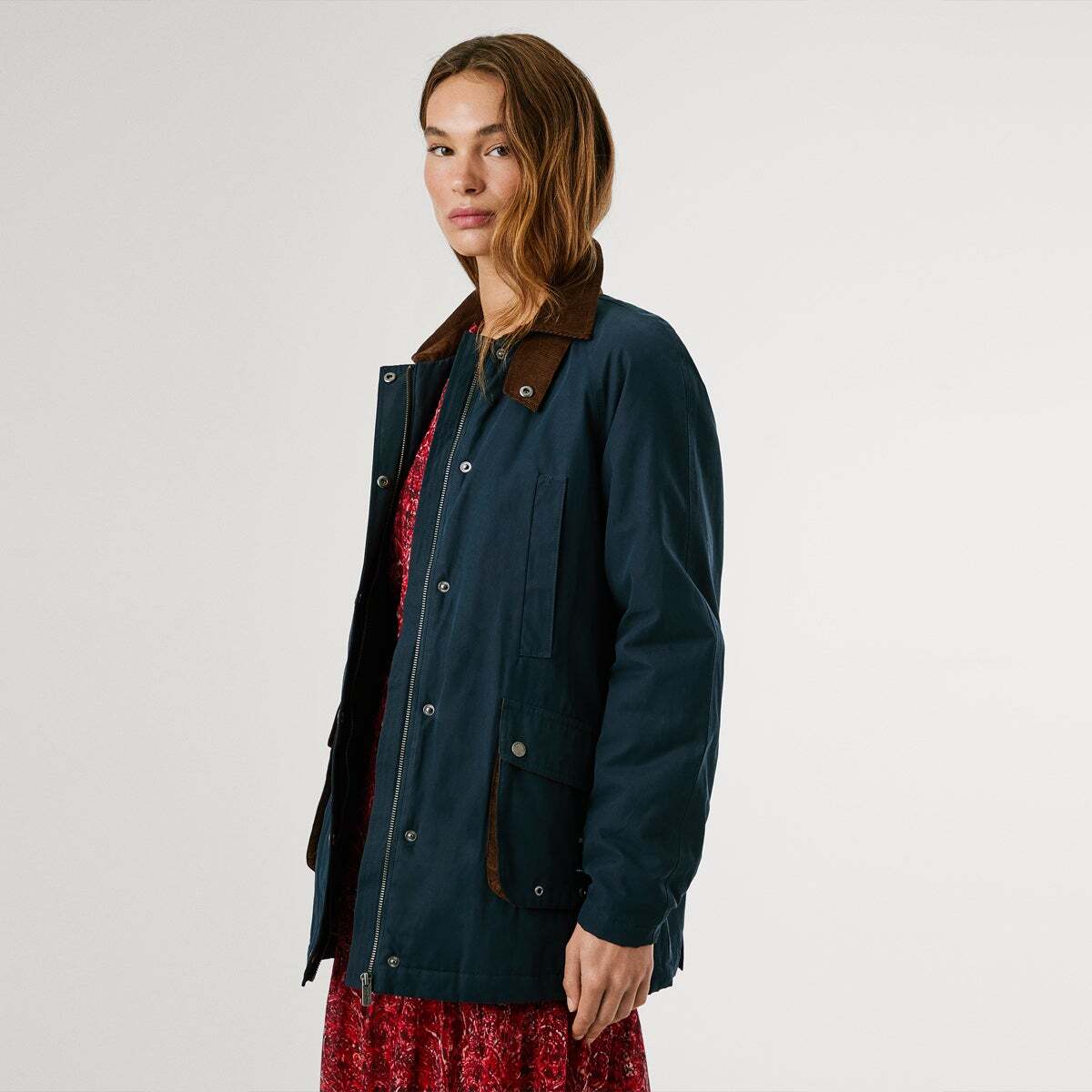 Veste Imperméable À Col Chemise bleu dulwich, PEPE JEANS