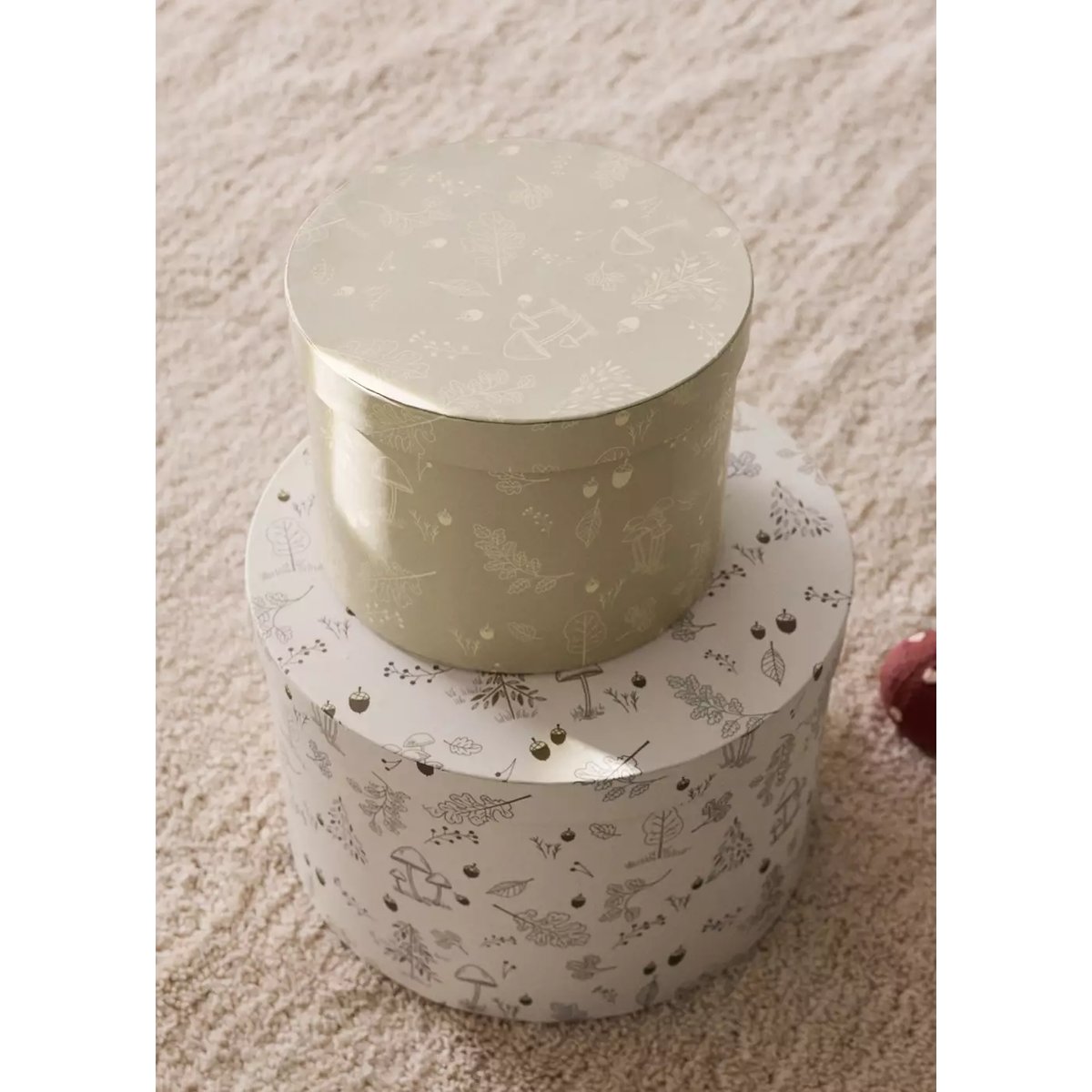 Boîte moyenne pour enfant imprimée blanc cassé, MANGO HOME