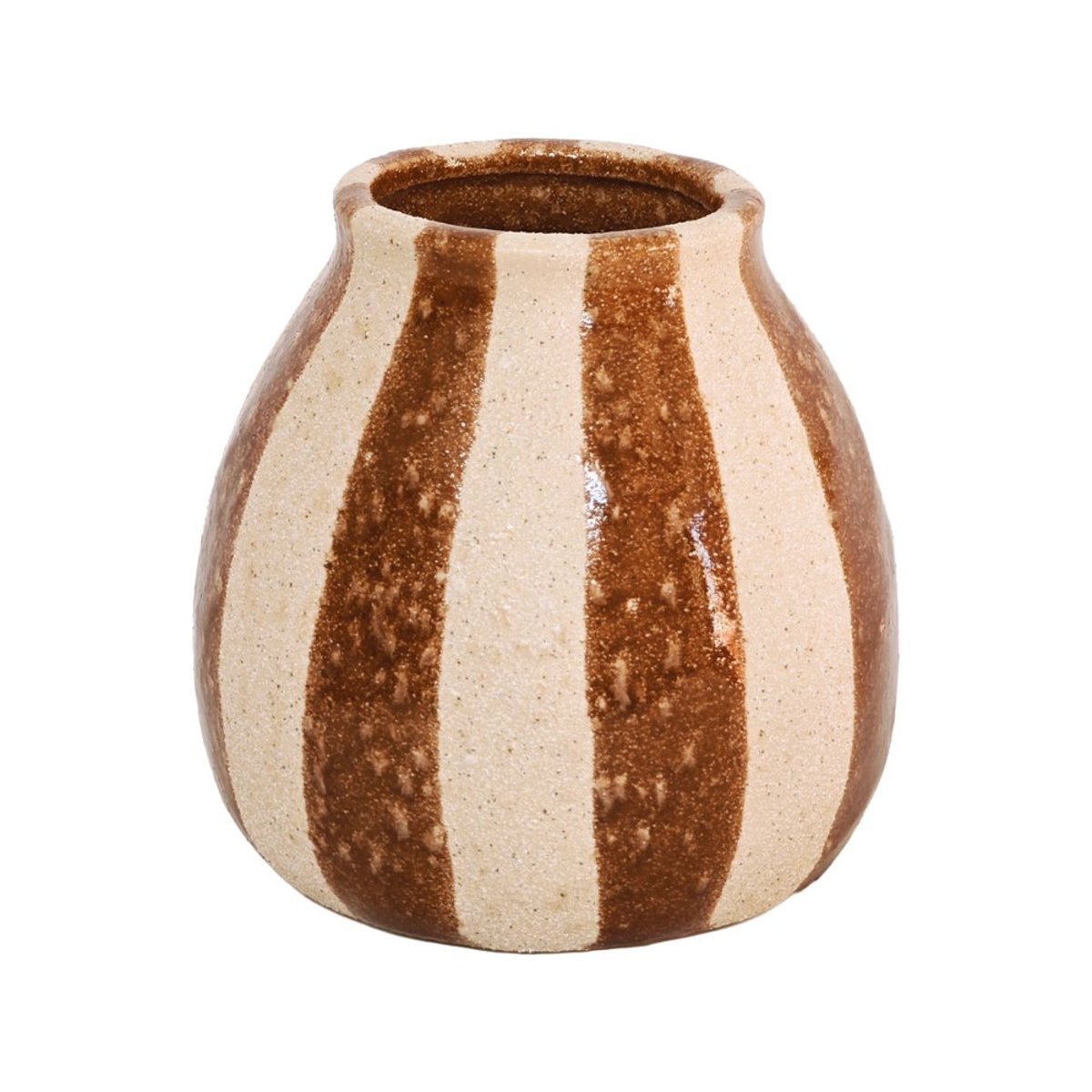 Vase Terrano Marron 14x13.5 - TERRANO marron, TABLE PASSION