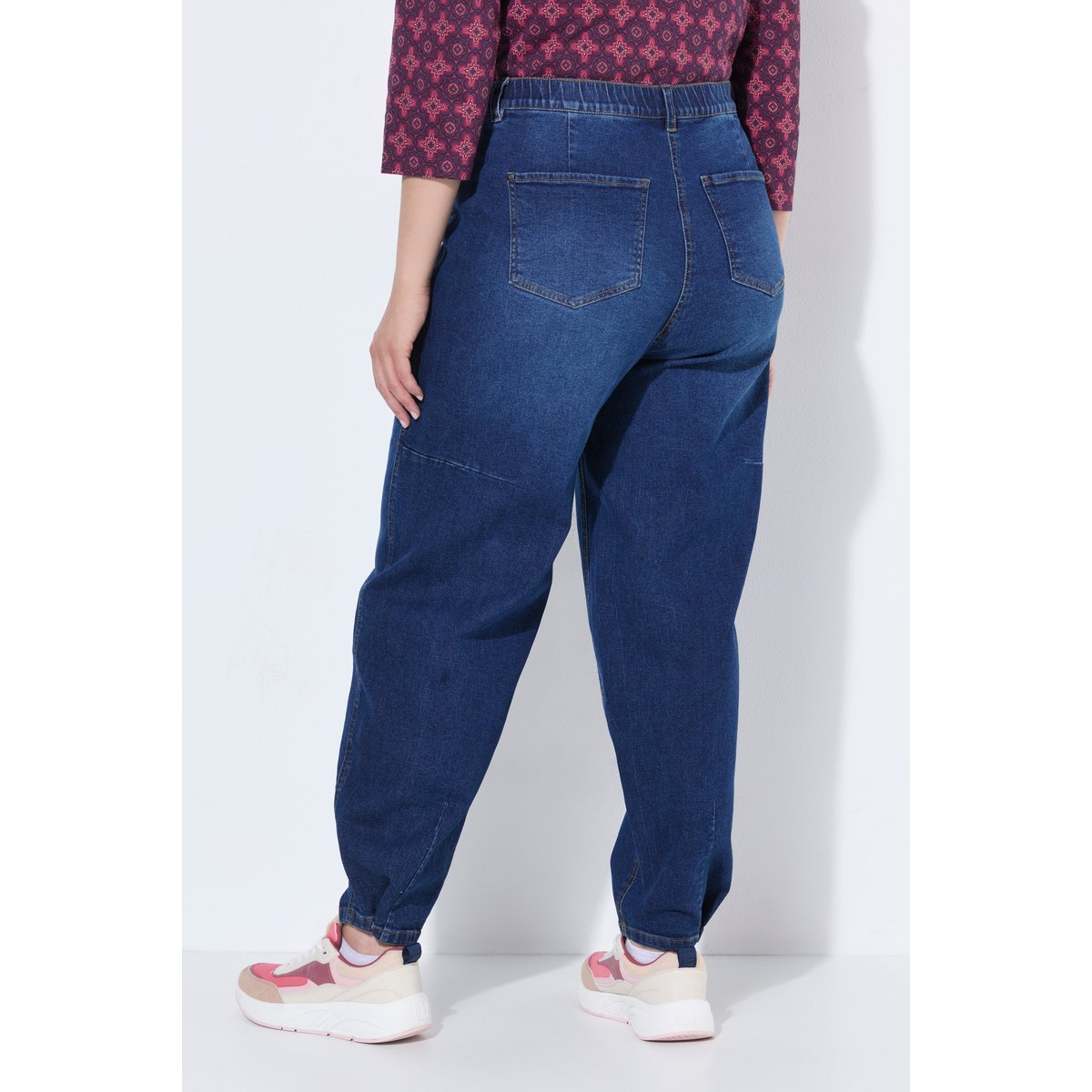 Jean Mom en denim extensible jean bleu foncé, ULLA POPKEN