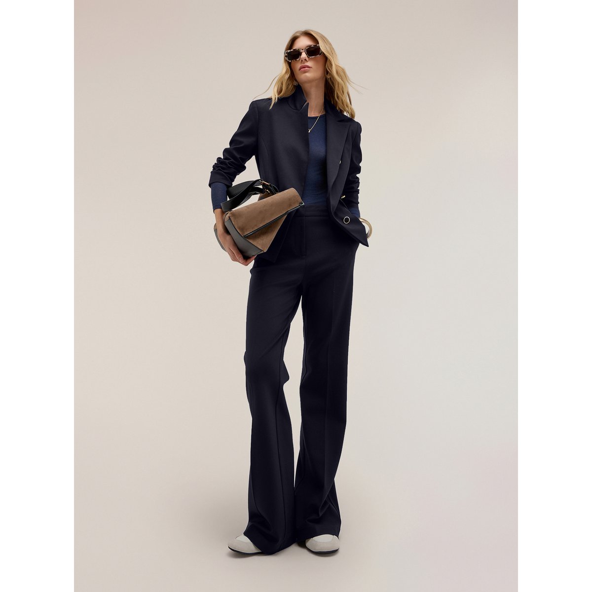 Blazer croisé bleu, MOTIVI